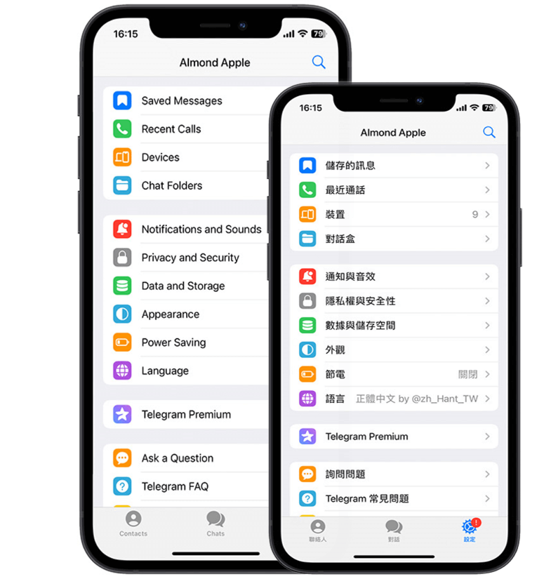 Telegram iPhone iOS 版